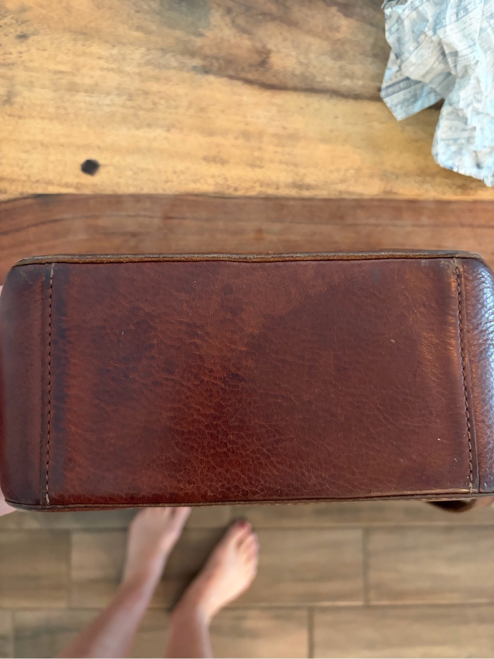 Madewell Brown Leather Crossbody Camera Bag - Picture 10 of 11